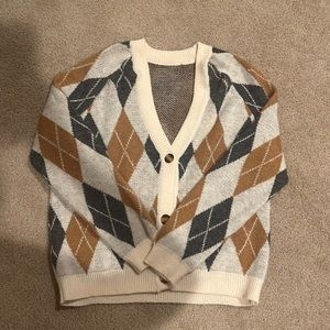 ARGYLE CARDIGAN